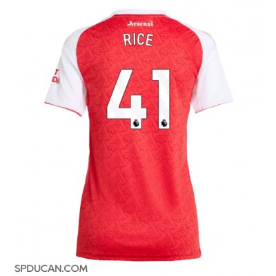 Zenski Nogometni Dres Arsenal Declan Rice #41 Domaci 2025-26 Kratak Rukav Zenski Nogometni Dres Arsenal Declan Rice #41 Domaci 2025-26 Kratak Rukav